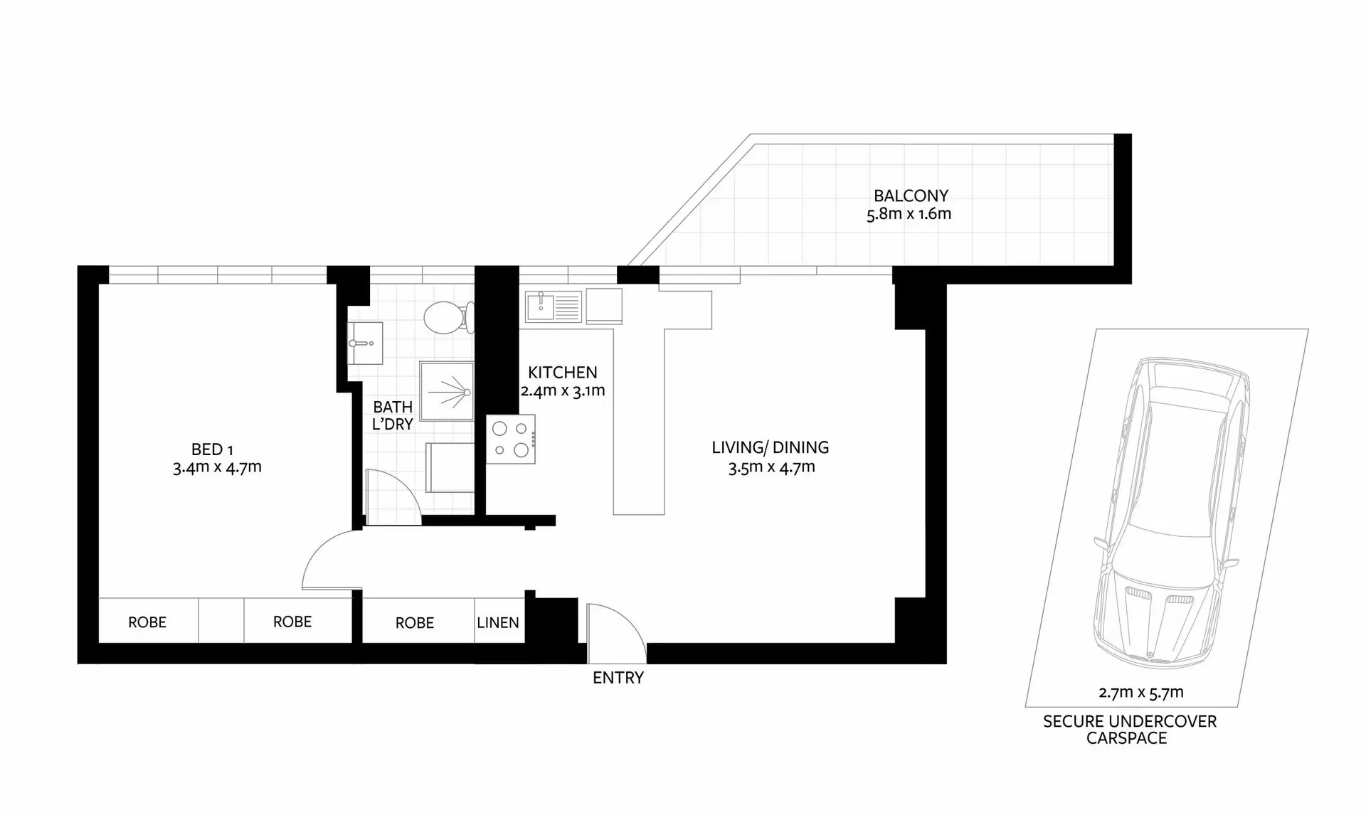 64/11 Sutherland Crescent, Darling Point Leased by Bradfield Badgerfox - image 1