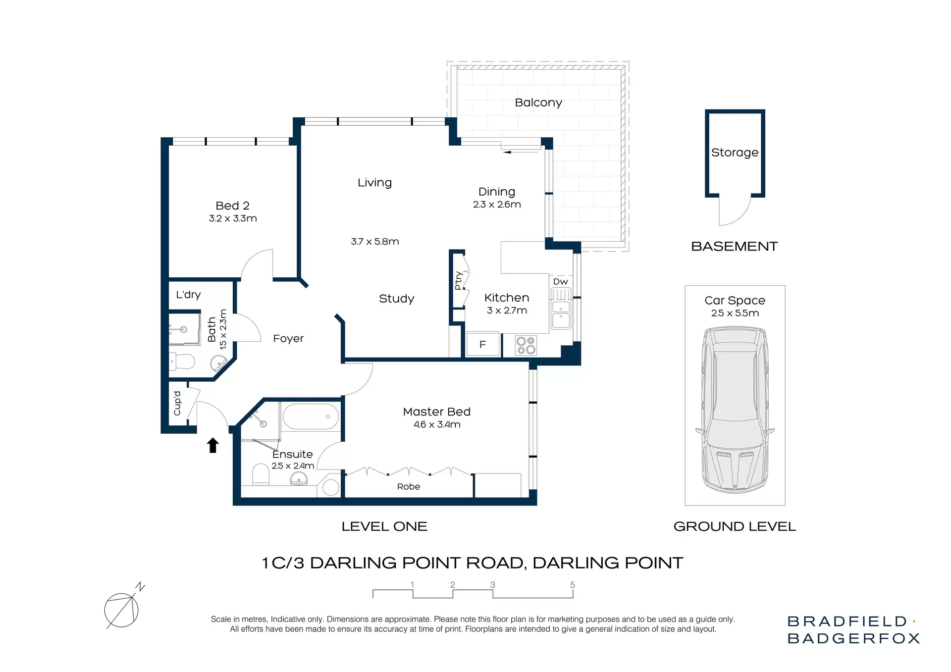 1C/3-17 Darling Point Road, Darling Point For Sale by Bradfield Badgerfox - image 1