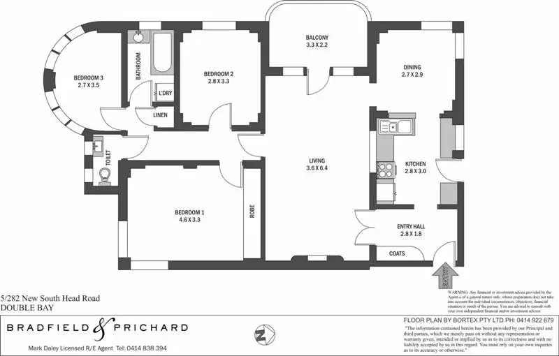 5/282 New South Head Road, Double Bay Sold by Bradfield Badgerfox - image 1